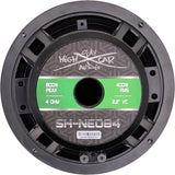 SHCA NEO84 8" Neo Midrange Loudspeaker 2" VC 4 ohm (Single Speaker)