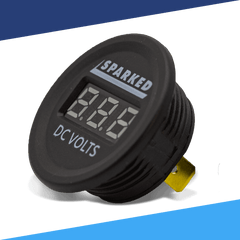 Sparked Innovations Single 12VDC Voltmeter Battery Voltage Monitor