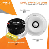 PRV Audio TW400Ti-Nd-4 SLIM WHITE (PAIR) White Shallow Neodymium Tweeter