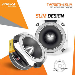 PRV Audio TW700Ti-4 SLIM (PAIR) PRO AUDIO SUPER TWEETER