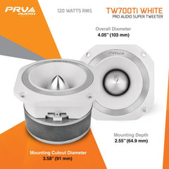 PRV Audio TW700Ti WHITE PRO AUDIO SUPER TWEETER