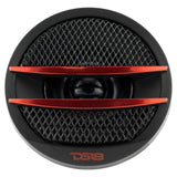 DS18 CAR AUDIO 1.38" PEI DOME FERRITE TWEETER VC 200 WATTS WITH MOUNTING KIT ANGLE, FLUSH, & SURFACE PAIR