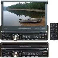 Power Acoustik PD720B Single DIN DVD, CD/MP3 Car Stereo w/ Bluetooth 4.0 & Motorized 7″ LCD Touchscreen