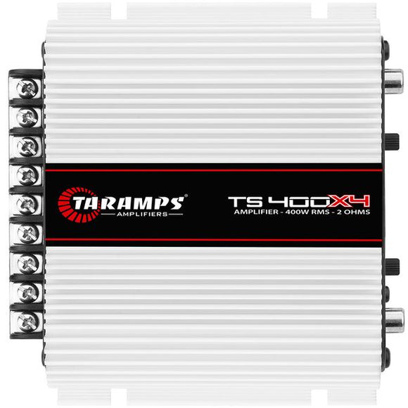 TARAMPS TS 400X4 4 CHANNELS 400 WATTS RMS CAR AUDIO AMPLIFIER 2 OHMS