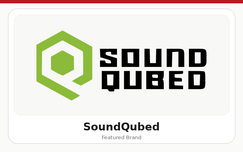 SoundQubed logo — shop SoundQubed at Droppin HZ
