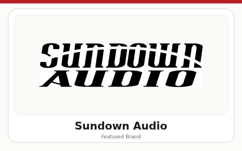 Sundown Audio logo — shop Sundown Audio at Droppin HZ